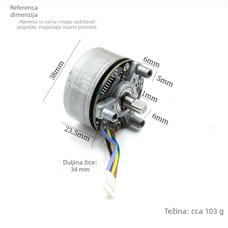 BL3825 Motor Fascia Gun – Vanjski rotor, bez četkica, DC 12V, 3800 okretaja/min, visok moment snage, mini veličina