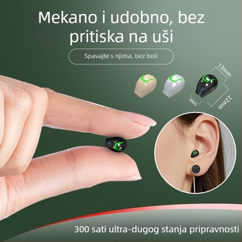 MINI21 Mini bežične Bluetooth slušalice, nevidljive i kompaktne, za jedno uho tijekom trčanja i sporta, visokokvalitetan zvuk, model 2025