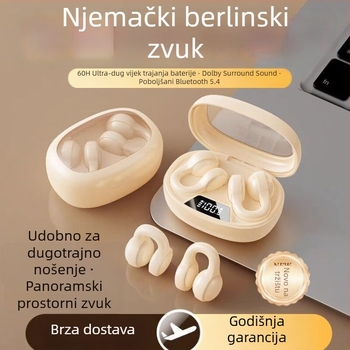 X53 dodirne in-ear TWS bežične slušalice s klipom za uho, redukcija šuma i digitalni zaslon za gaming