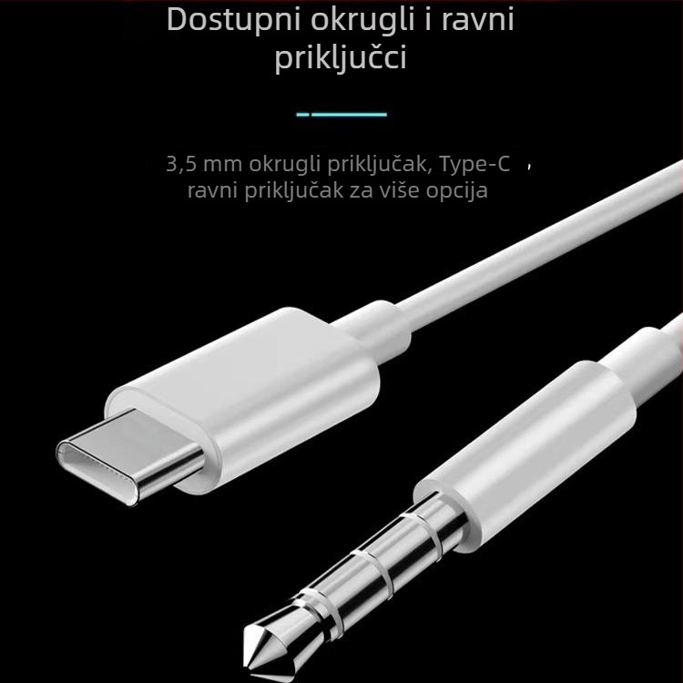 3. generacije žičanih in-ear slušalica s Type-C digitalnim čipom za Apple, Xiaomi, Huawei, Redmi i Honor pametne telefone