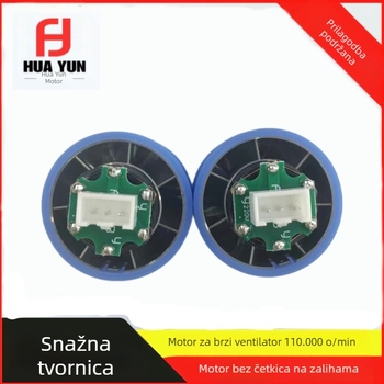 Bezčetkasti mikro DC motor, 90 000 okretaja/min, 7,4–12 V, visoke brzine