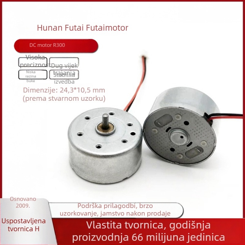 Futai R300 DC motor – mikro motor za ručne i nosive ventilatore oko vrata, kamin ventilator i uređaj za aromaterapiju