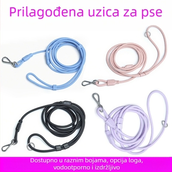 PVC vodootporna kružna uzica za psa, podesiva