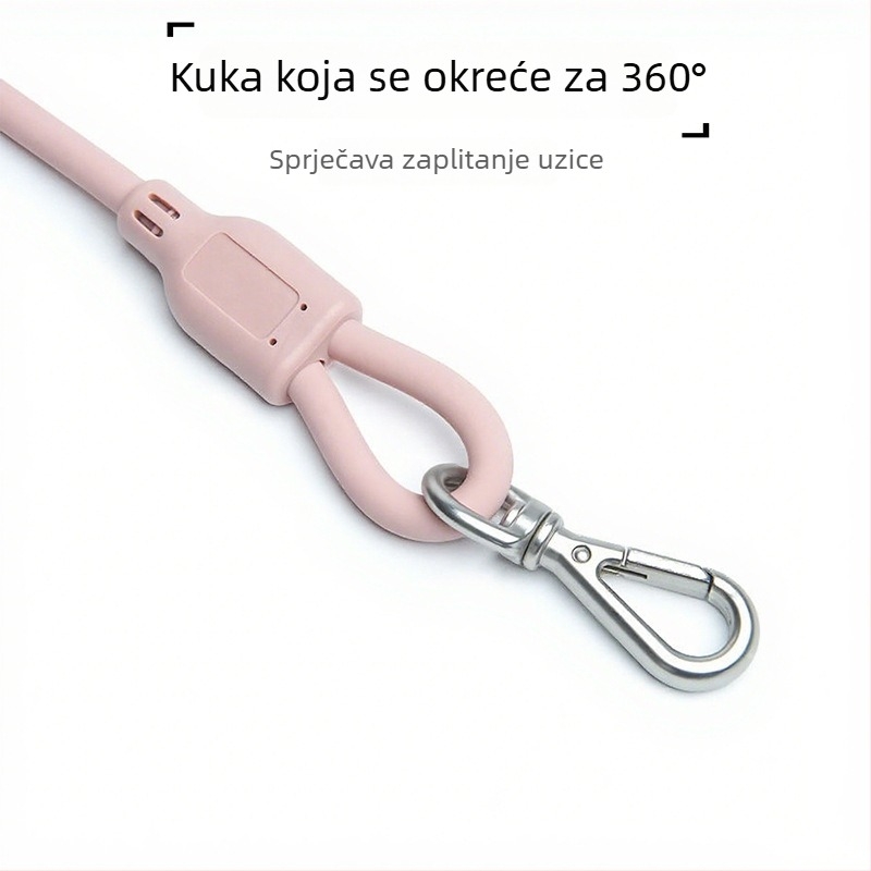 PVC vodootporna kružna uzica za psa, podesiva