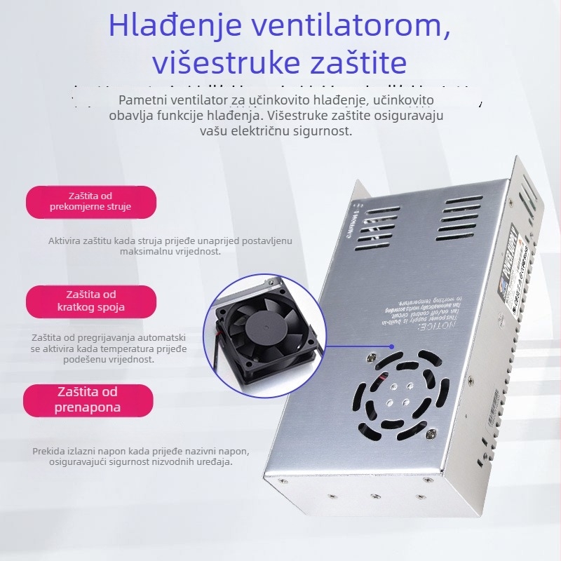 LED traka 24V 360W napajanje s prekidačem, industrijsko upravljanje i pametna oprema