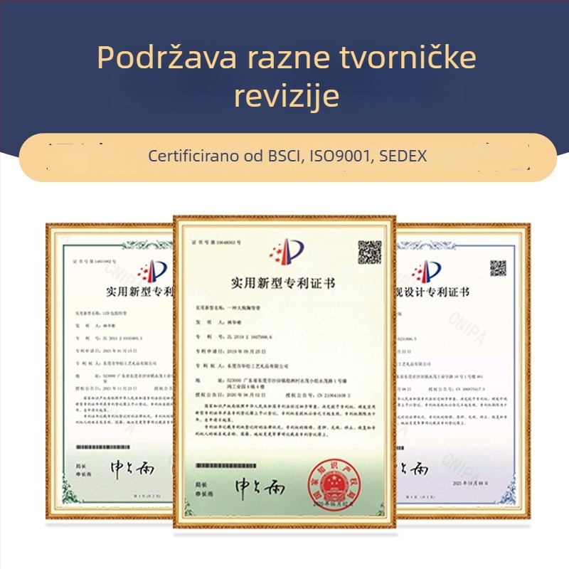 Prilagođeni Huashong set za pse s prozračnim mrežastim prsnim i leđnim harnesom i povodcem