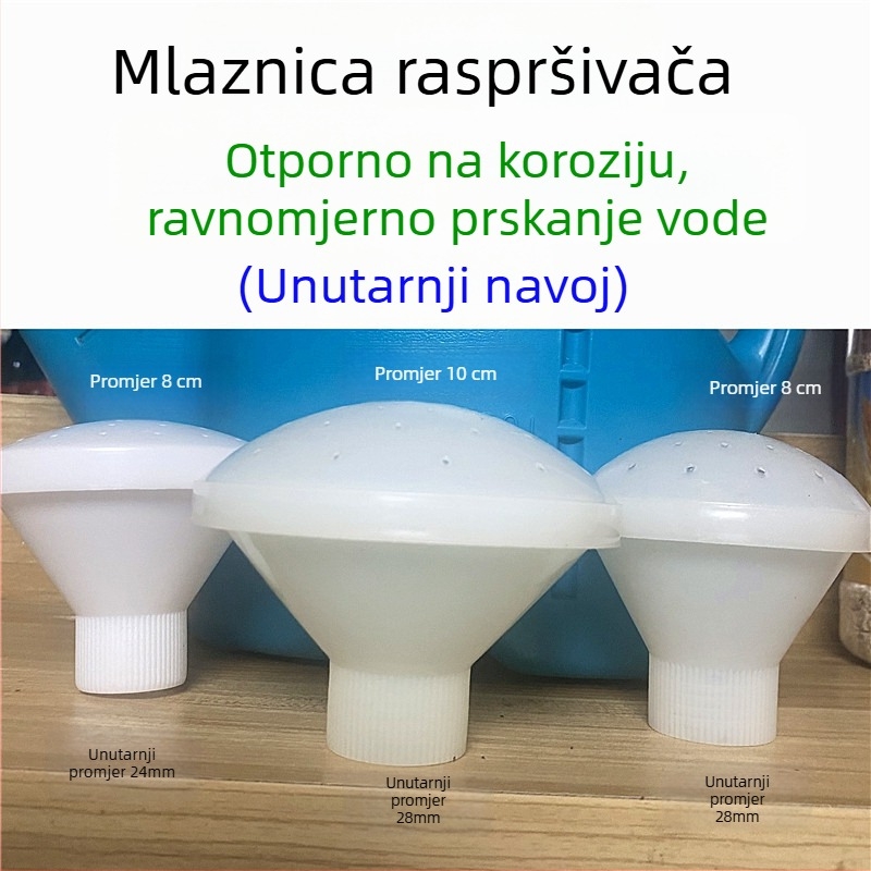 Plastična spiralna mlaznica za zalijevanje, nastavak za kantu za zalijevanje, kapacitet 4-10 L, ravnomjerno navodnjavanje vrta
