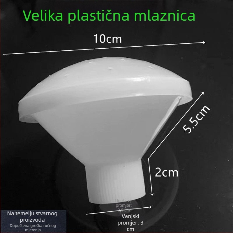 Plastična spiralna mlaznica za zalijevanje, nastavak za kantu za zalijevanje, kapacitet 4-10 L, ravnomjerno navodnjavanje vrta