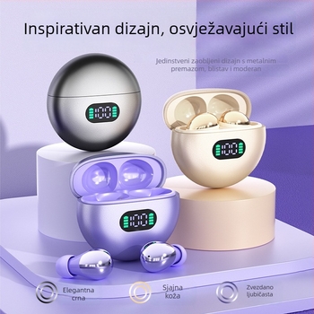 2026 nove TWS Bluetooth slušalice s ultradugim trajanjem baterije, visokokvalitetan zvuk, sportskog oblika graha, digitalni zaslon za spavanje