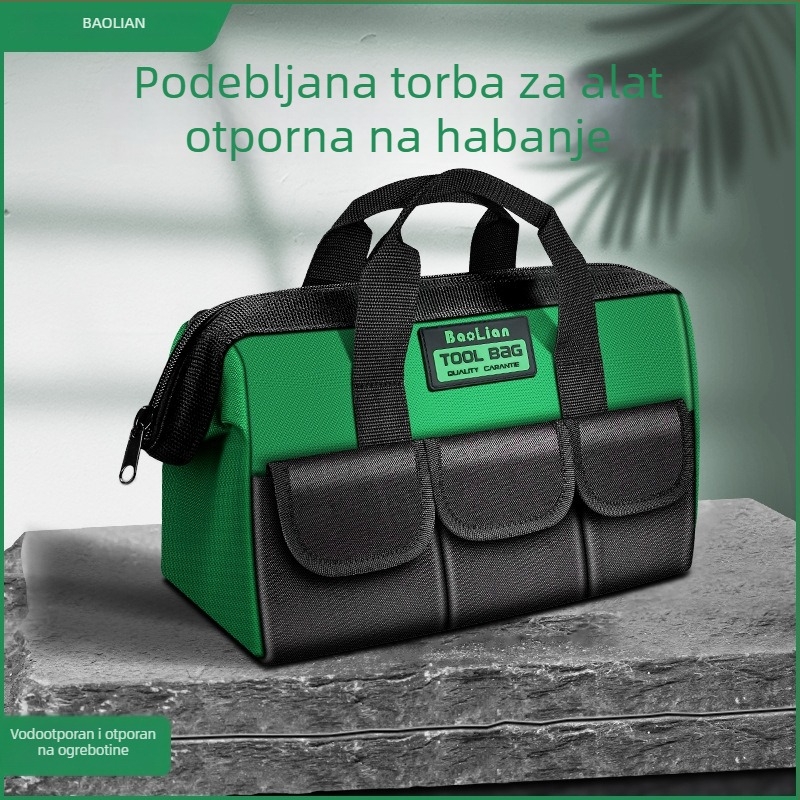 Set alata za elektro održavanje s udobnim skladištenjem, debeli platnen materijal, otporan na habanje, višenamjenski, velikih dimenzija, vodootporan.