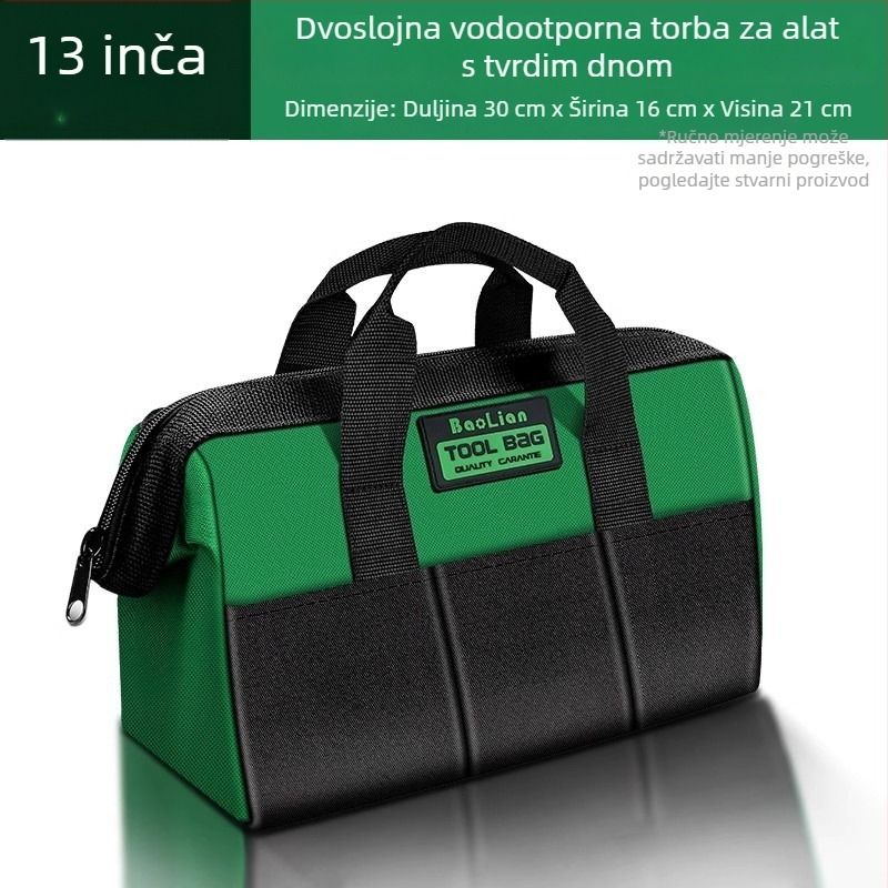 Set alata za elektro održavanje s udobnim skladištenjem, debeli platnen materijal, otporan na habanje, višenamjenski, velikih dimenzija, vodootporan.