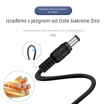 Napajanje 12V 2A za masažere, LED trake, nadzorne kamere, zvučnike, tvrde diskove, set-top boxe i usmjerivače.