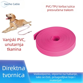 TPU ogrlica i povodac za kućne ljubimce s PVC trakom, vodootporni i otporni na habanje, jednostavno za čišćenje