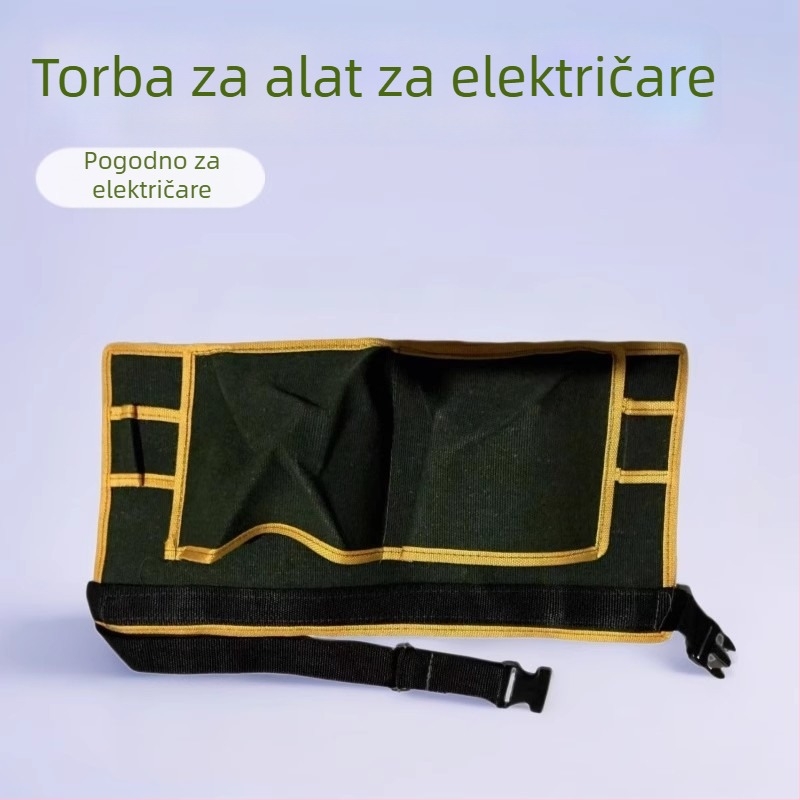 Platnena torba za alate električarima, debelo platno, torba preko ramena, dimenzije 35x30x10 cm / 40x35x10 cm / 45x35x10 cm