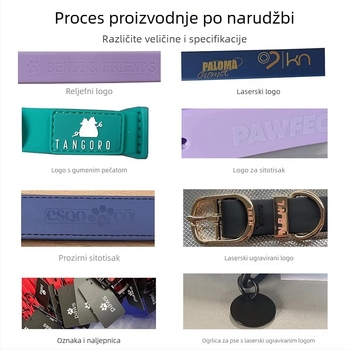 PVC harnas za pse, prilagodljive macaron pastelne boje, vodootporan, jednostavan za čišćenje, ne privlači dlaku