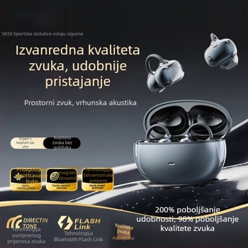 SK50 Bluetooth slušalice s klipsom – dugotrajna baterija, Bluetooth 6.0, privatni model, minimalistički dizajn, IPX6