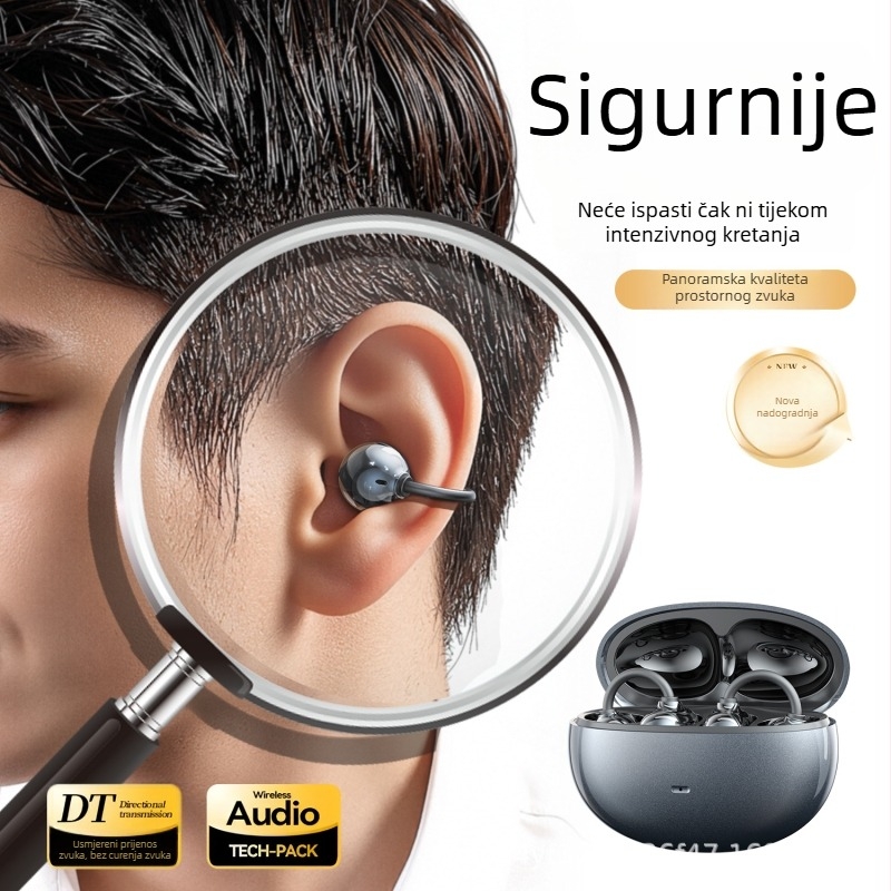 SK50 Bluetooth slušalice s klipsom – dugotrajna baterija, Bluetooth 6.0, privatni model, minimalistički dizajn, IPX6