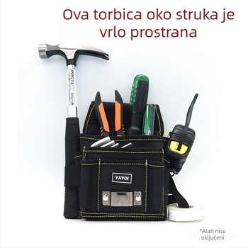 Višenamjenska pojasna torba za alate za električare, platnena torba za popravke i drvoslovne radove, prijenosna