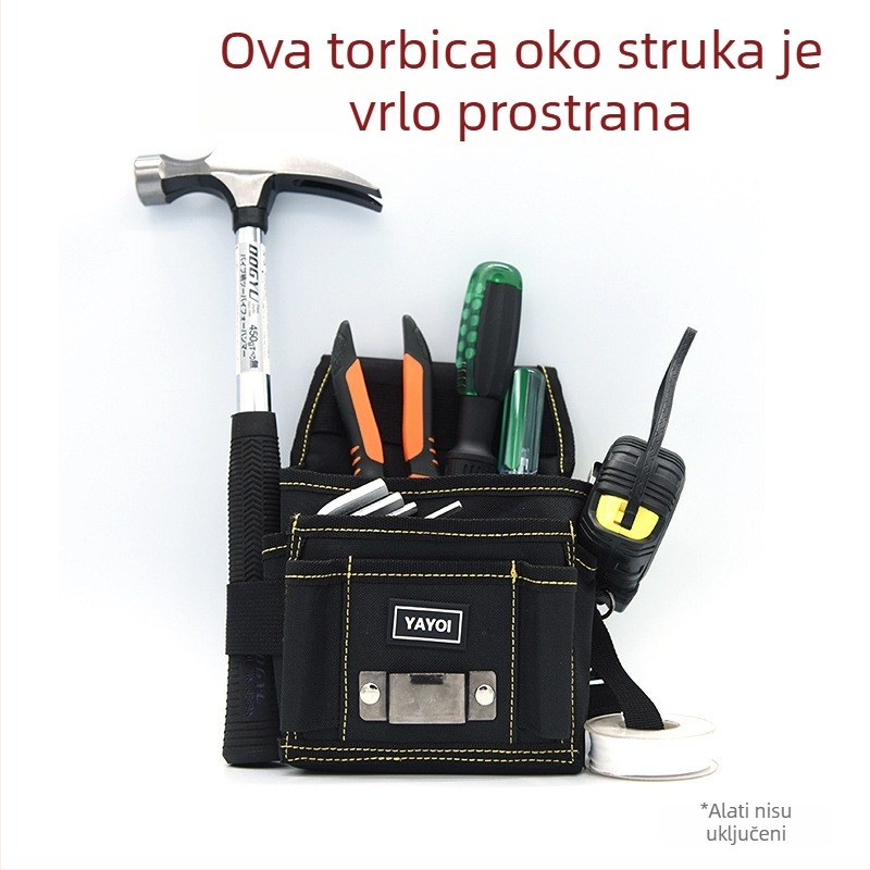 Višenamjenska pojasna torba za alate za električare, platnena torba za popravke i drvoslovne radove, prijenosna