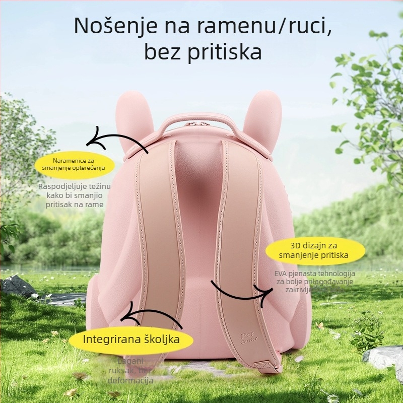 Prijenosni ruksak za kućne ljubimce s temom svemira, prozračan EVA materijal
