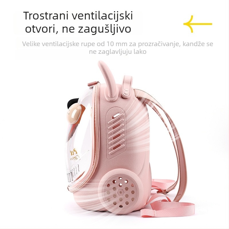 Prijenosni ruksak za kućne ljubimce s temom svemira, prozračan EVA materijal