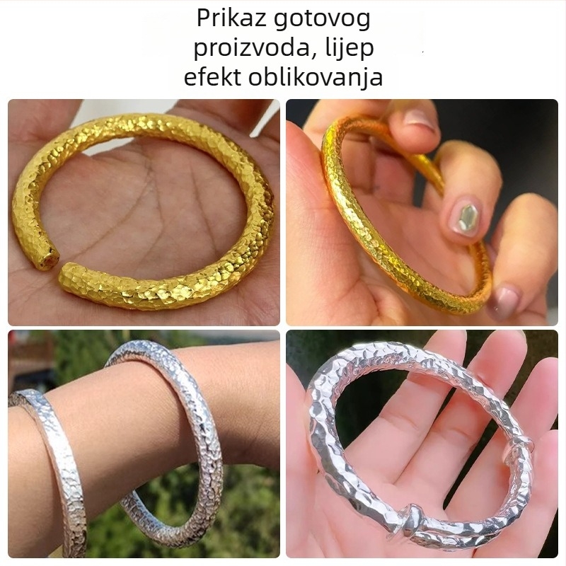 Čekić s teksturom dragonjih ljuski za graviranje nakita – višenamjenski željezni čekić za zlatne i srebrne narukvice
