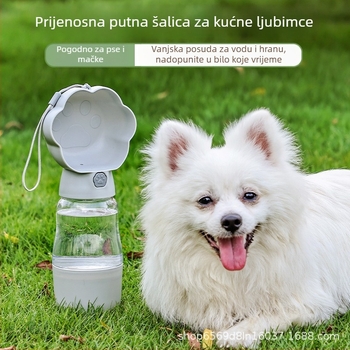 Prijenosna čaša za vodu za pse, za vanjsku upotrebu — posuda za vodu za male pse