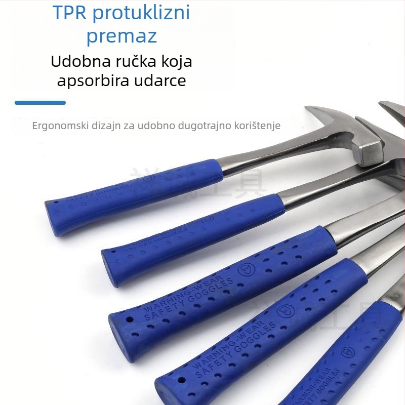 Čekić No. 45 od ugljičnog čelika, jedinstveni čekić za geološka istraživanja, kovano integrirano zidarsko čekić i pickaxe