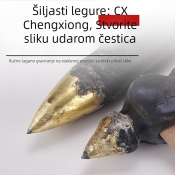 Set alata za slikanje na staklu — ručni čekić s legiranim vrhom i drvenom drškom, za ručno graviranje i sjenčanje