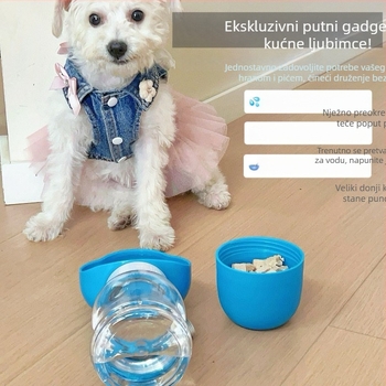 Prenosna posuda za vodu i hranu za kućne ljubimce, sklopiva, za pse i mačke