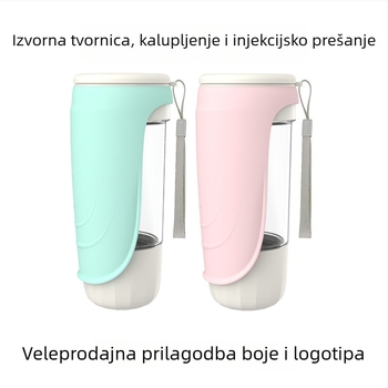 Beipetbei Čašica za vodu za kućne ljubimce — plastična boca s doziranjem, prilagođeni dizajn plastične kalupa