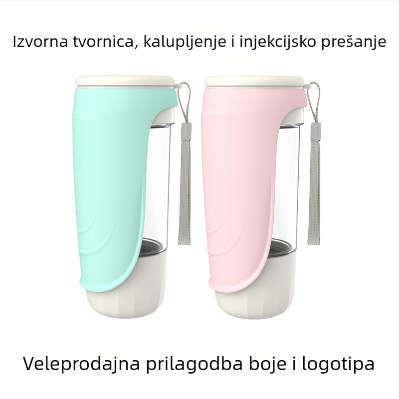Beipetbei Čašica za vodu za kućne ljubimce — plastična boca s doziranjem, prilagođeni dizajn plastične kalupa
