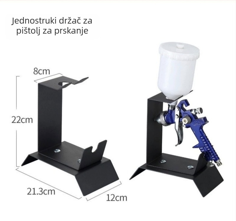 Prilagođeni držač pištolja za prskanje boje, stalak za pohranu s fiksnim ugradnjom