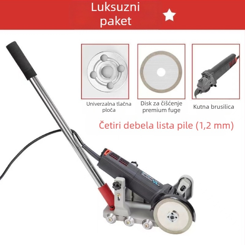 Električna mašina za čišćenje fuge i rezanje žljebova za pločice