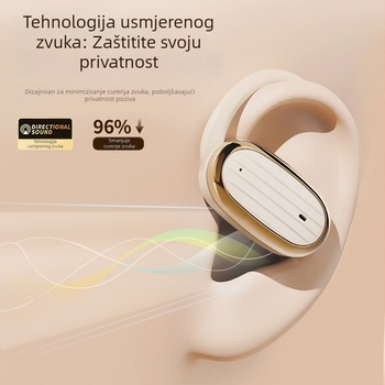 BS Bežične Bluetooth slušalice s kuka za uho, potlačenje buke, IPX5, trajanje baterije 4–8 sati, pozivi i glazba, digitalni zaslon, sportski stil