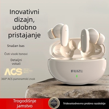 2025 bežične Bluetooth slušalice, polu-ušni dizajn, sportski stil, visokokvalitetan zvuk, dugi vijek baterije, unisex