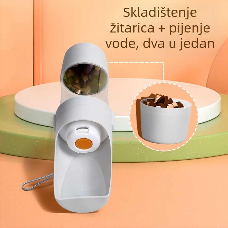 Odvojiva vanjska posuda za vodu za kućne ljubimce, 2-in-1 posuda za vodu i hranu