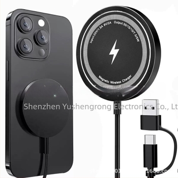 Bežični punjač od aluminijske legure za iPhone, magnetsko bežično punjenje, 15W brzo punjenje