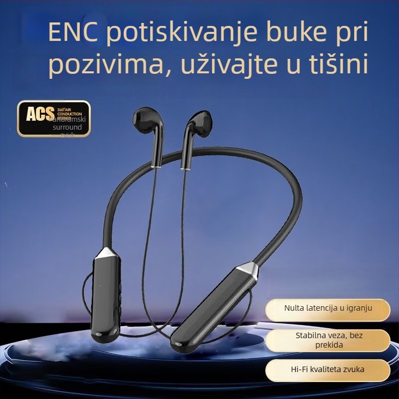 Novi Bluetooth slušalice za vrat, bežične, semi-in-ear, sportski stereo, model G07