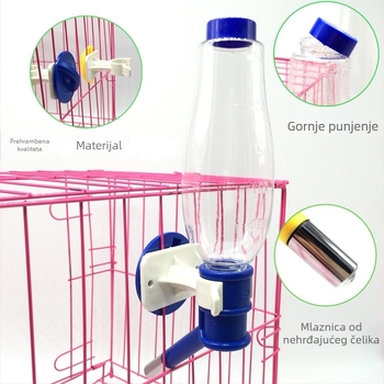 Plastični viseći dispenser za vodu za kućne ljubimce (psi i mačke)