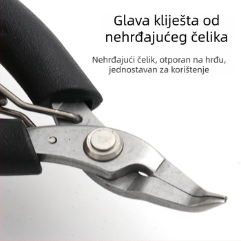 Klešta od nehrđajućeg čelika za dlan – ručno izrađeni DIY alati za nakit, mali: kliješta s tankim vrhom, dijagonalna kliješta i kliješta za rezanje