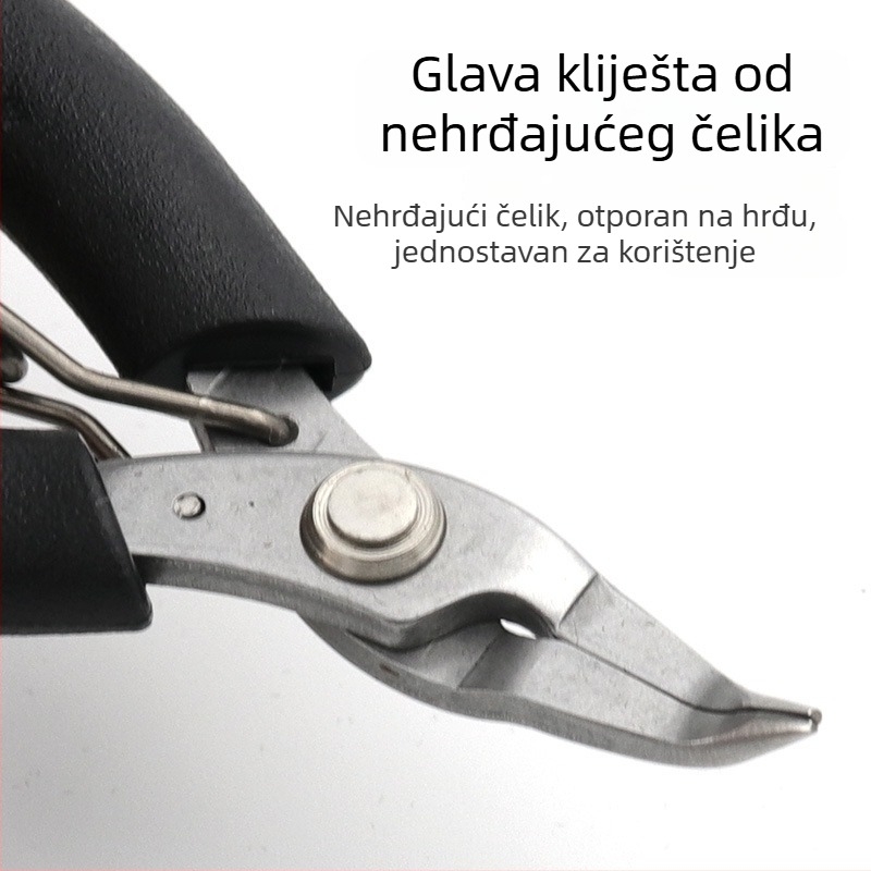 Klešta od nehrđajućeg čelika za dlan – ručno izrađeni DIY alati za nakit, mali: kliješta s tankim vrhom, dijagonalna kliješta i kliješta za rezanje