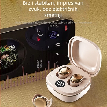 S601 Bluetooth slušalice za spavanje – Mini nevidljive, udobne za dulje nošenje, vodootporne, dvostrani stereo, Bluetooth 6.0, više od 8 sati trajanja baterije
