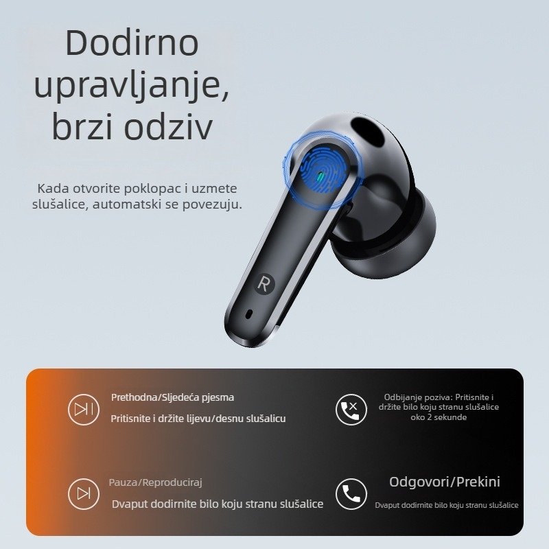 A3 Bluetooth bežične sportske slušalice, vodootporne, visokokvalitetan zvuk, In-Ear, digitalni zaslon, dug vijek baterije