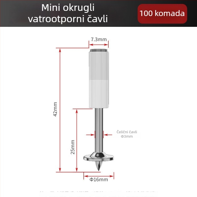 Mali pištolj za nokte za beton, cement i metal – novi fiksni alat za ugradnju stropa s integriranim ispaljivačem noktića