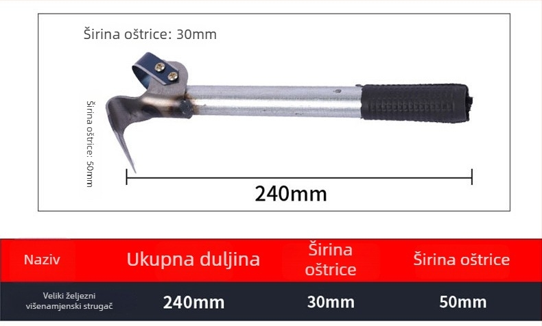 Nož za struganje kore za voćke i pupno cijepljenje na sadnicama
