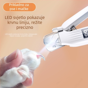 2-u-1 alat za njegu noktiju kućnih ljubimaca: kliješt za nokte mačaka i električni brusilnik za pse, višenamjenski alat za njegu noktiju