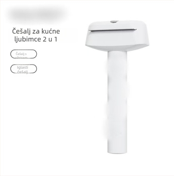 Tri u jednom tanak češalj za pse i mačke, s igličastim i raščešavajućim zubima