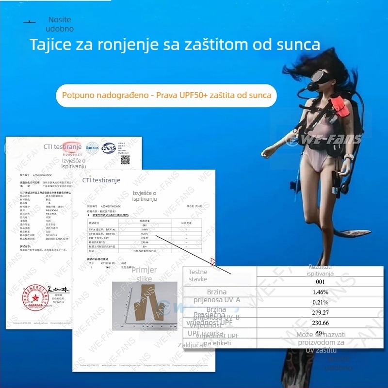 Ženske ronilačke čarape UPF50+ UV zaštita