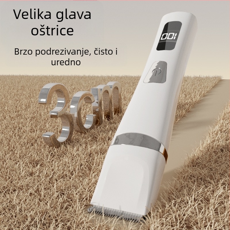 Trimer za dlaku kućnih ljubimaca s digitalnim zaslonom za pse i mačke